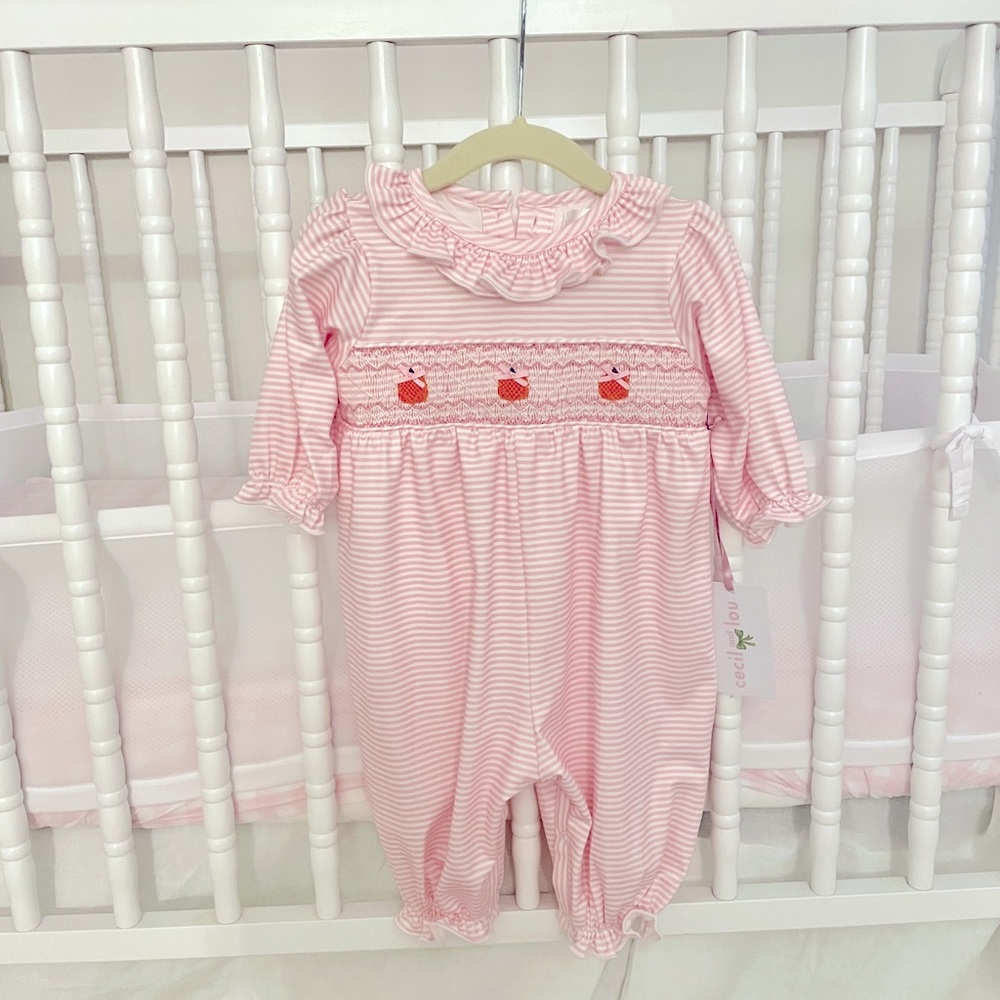 New with tags - Pink and White Pumpkin Bubble